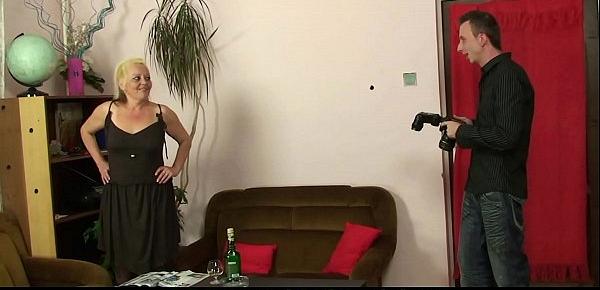  Hairy blonde mommy nasty photosession and taboo sex